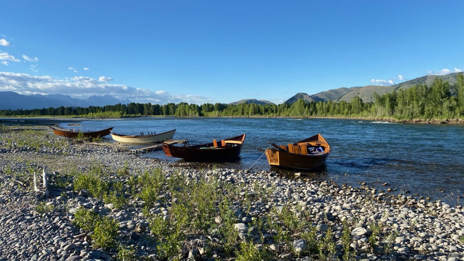 boats parked jackson hole vintage adventures